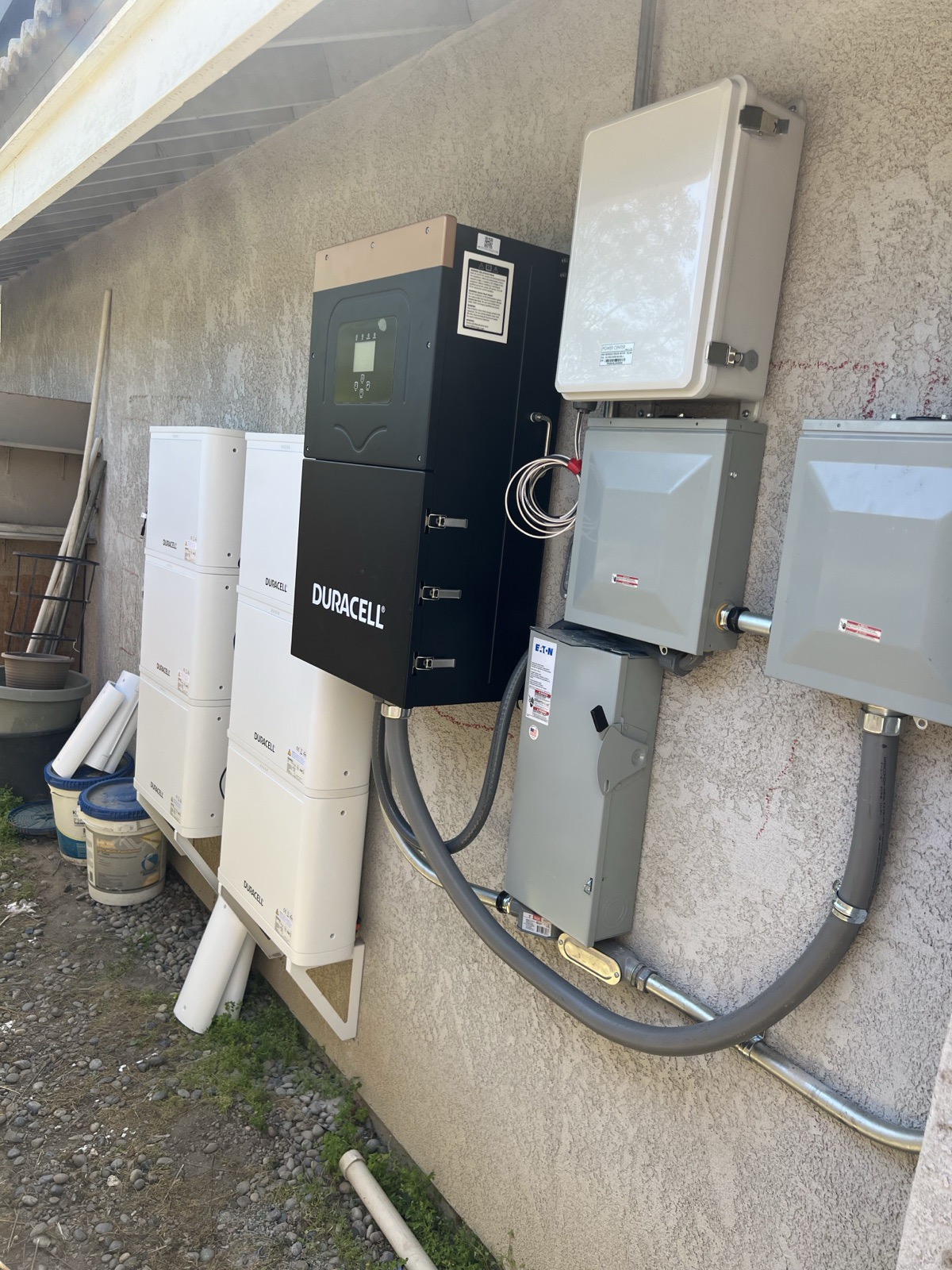 Duracell battery install - dual stacks with Power Center and disconnects
