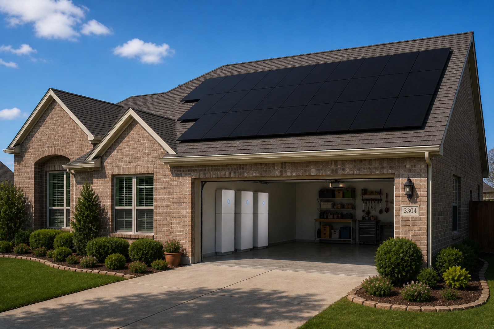 Texas home with Solrite solar and sonnen battery system